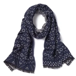 African Geometric Patterns Unisex Wool-Blend Scarf
