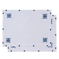 Alnour Moroccan Motif Embroidered Placemat Set