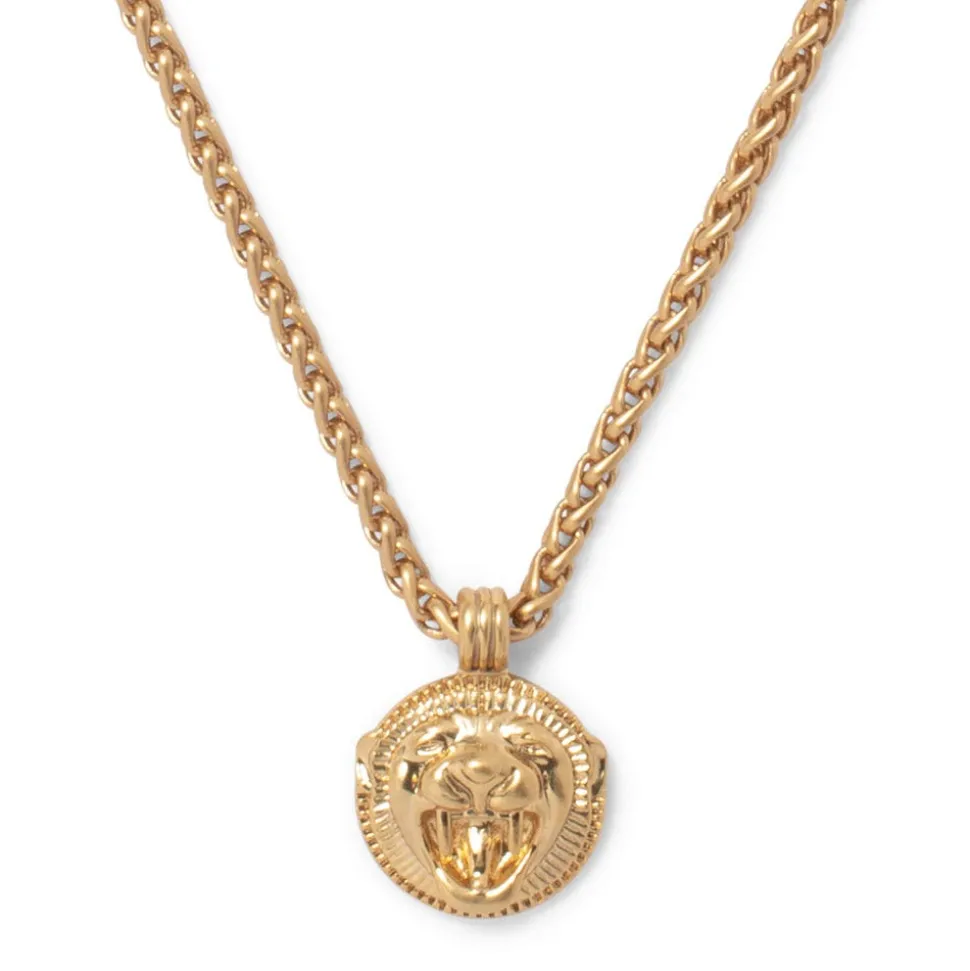 Ancient Lion Pendant Necklace