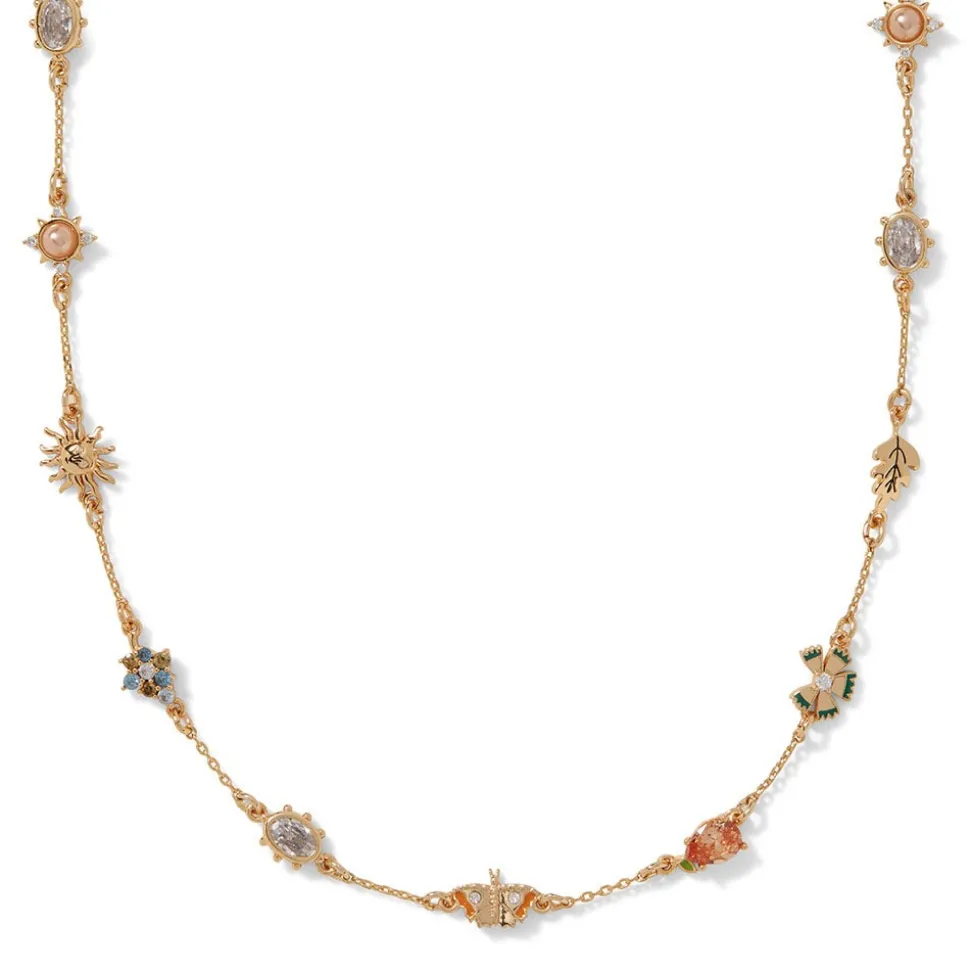 British Tree Of Life 11-Charm Necklace