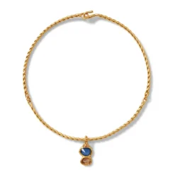 Cypriot Twist Collar Necklace And Triple-Drop Earrings Set