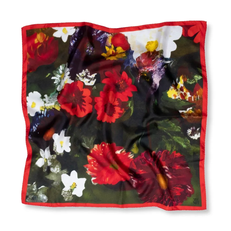 Delacroix Basket Of Flowers Neckerchief