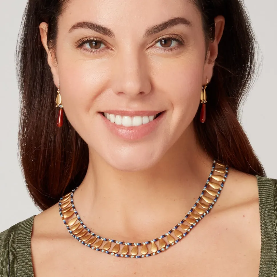 Egyptian Fringe Drop Earrings