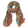 Flora And Fauna Oversize Cashmere-Blend Shawl