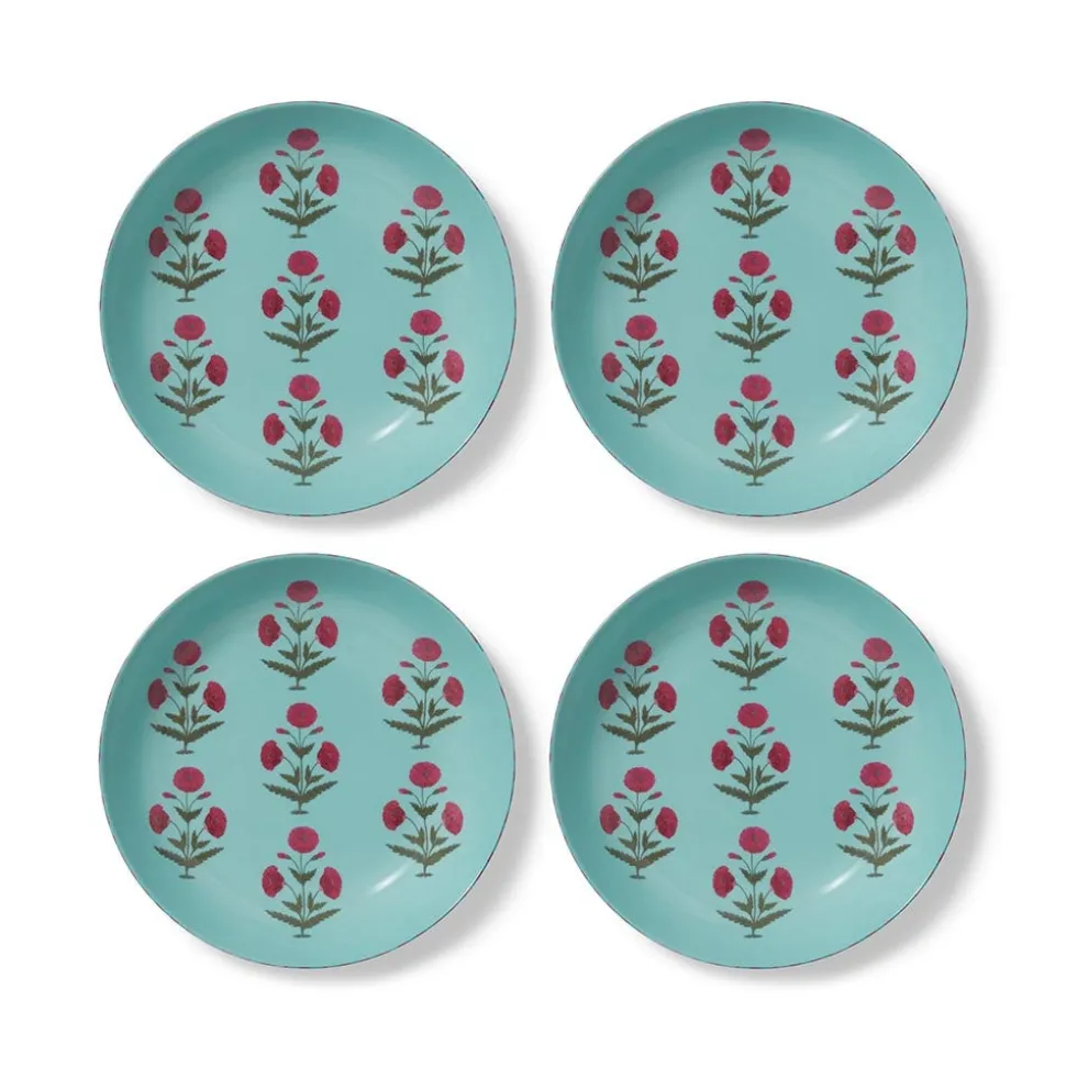 Good Earth Blooming Poppies Pasta Plate Set