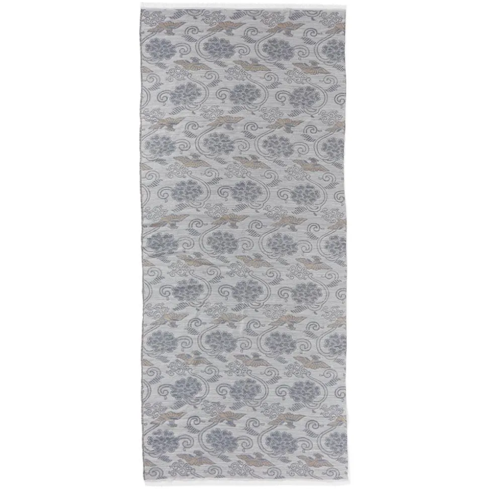 Japanese Birds And Flowers Oversize Jacquard Shawl