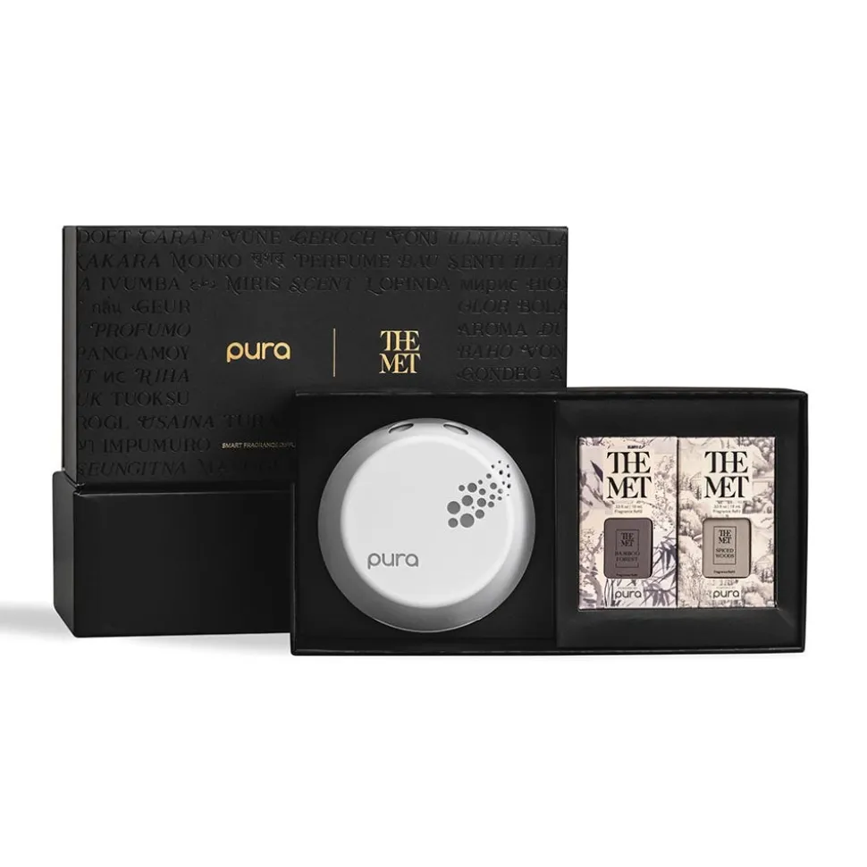 Pura Spiced Woods And Bamboo Forest Fragrance Set With Diffuser