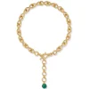 Roman Malachite Statement Necklace