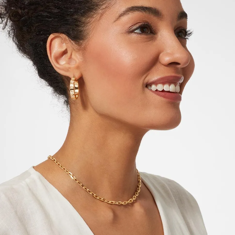 Star Hoop Earrings