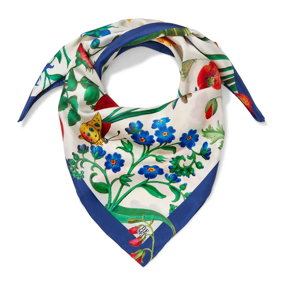 The Met Cloisters Garden Square Silk Scarf