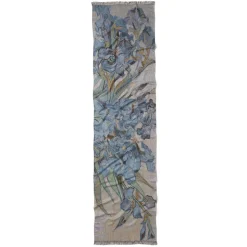 Van Gogh Irises Wool-Blend Shawl
