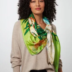 Van Gogh Oleanders Oversize Square Silk Scarf