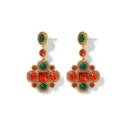 Algerian Cluster Drop Earrings