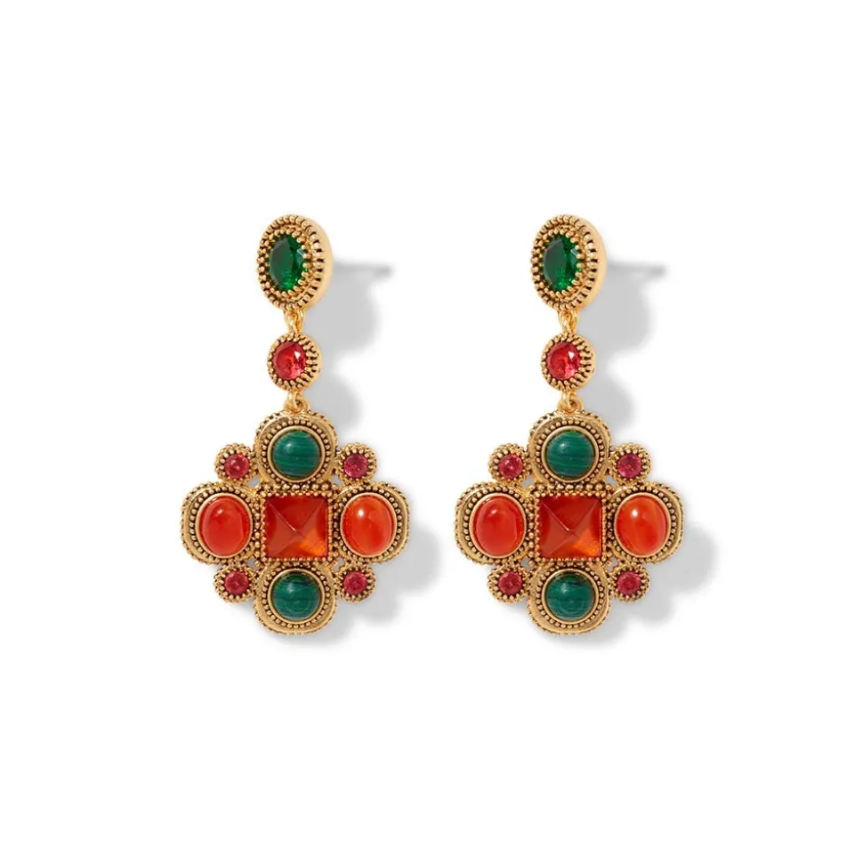 Algerian Cluster Drop Earrings