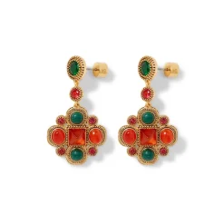 Algerian Cluster Drop Earrings