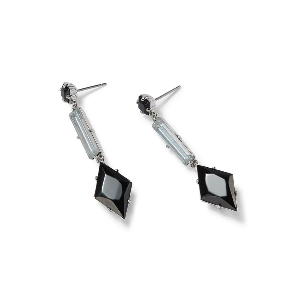 American Deco Pendant Necklace And Long Pendant Earrings Set