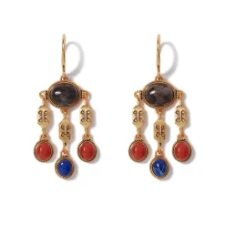 Ancient Gems Chandelier Earrings