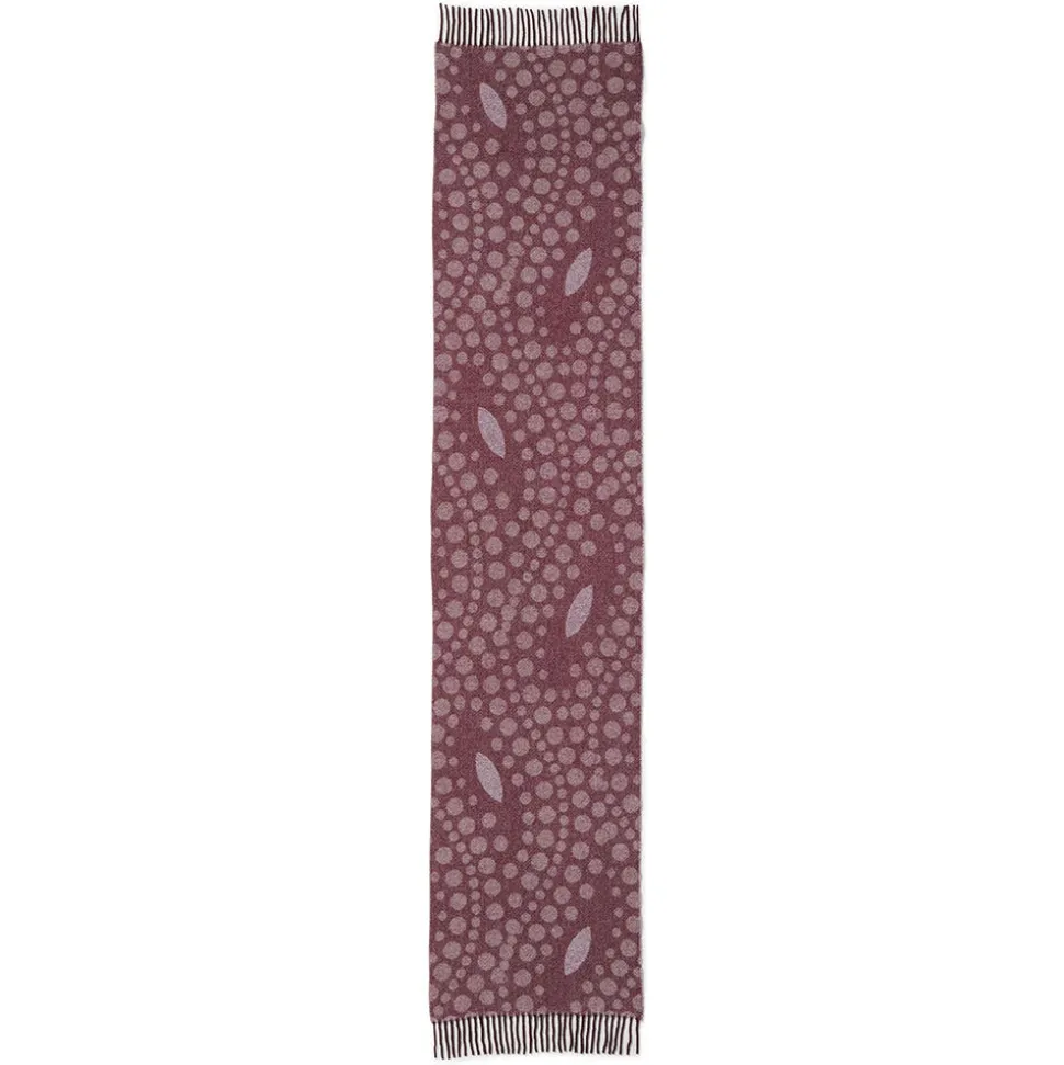 Basket-Weave Pattern Reversible Wool Scarf