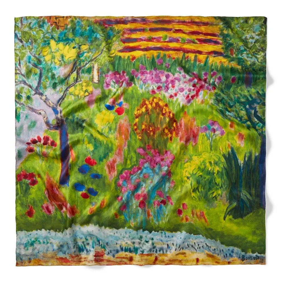 Bonnard Garden Square Silk Scarf