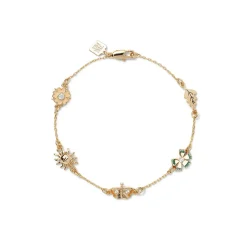 British Tree Of Life Five-Charm Bracelet