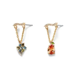 British Tree Of Life Fruit Pendant Drop Earrings