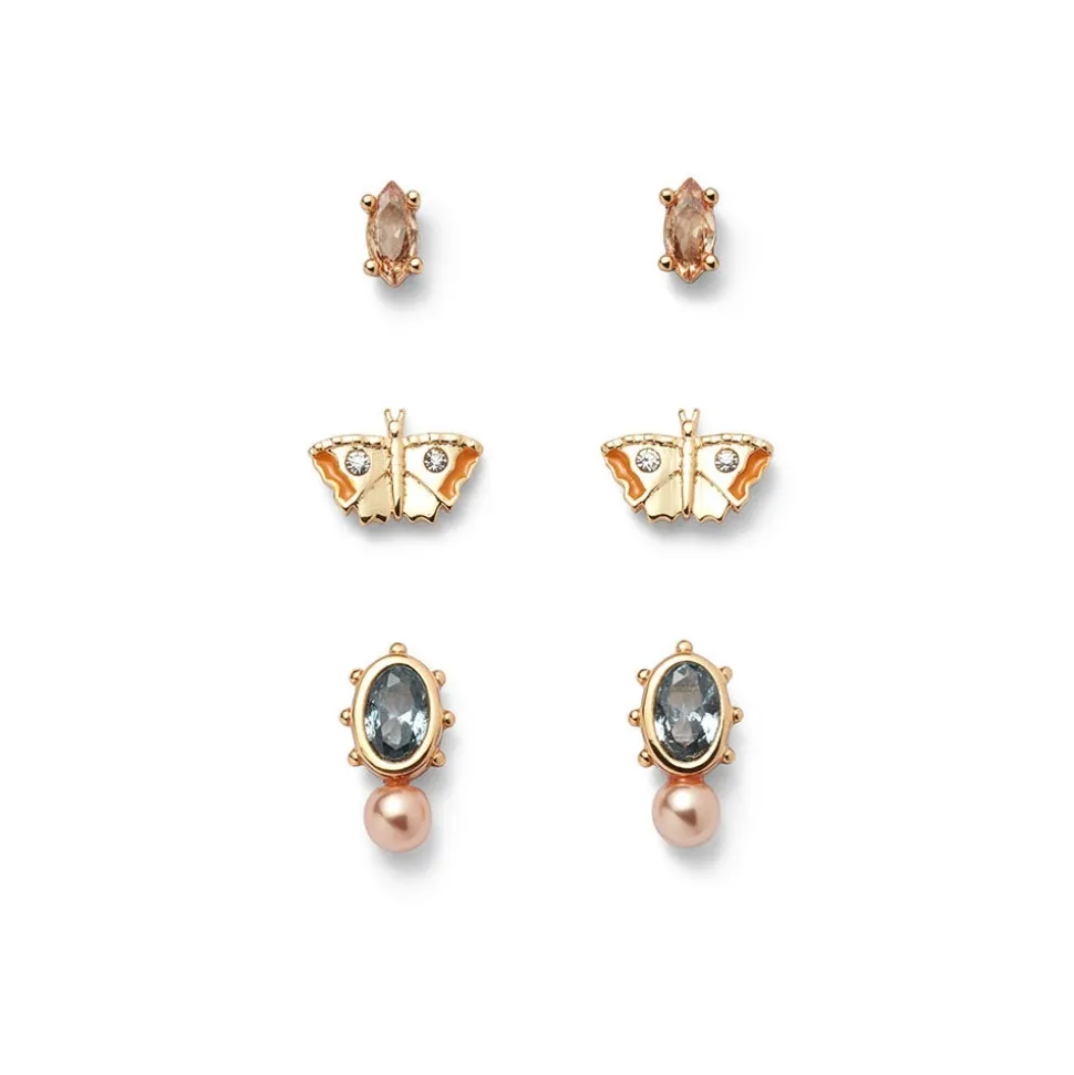 British Tree Of Life Insects Stud Earring Set