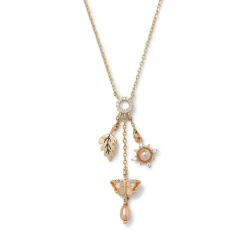 British Tree Of Life Triple-Charm Necklace