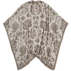 Chinese Lotus Oversize Ruana