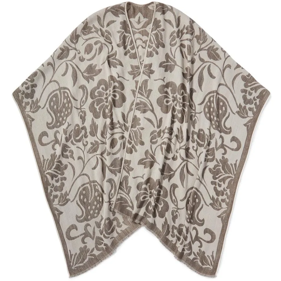 Chinese Lotus Oversize Ruana
