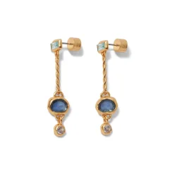 Cypriot Twist Collar Necklace And Triple-Drop Earrings Set