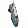 Embroidered Slipper Shoe Ornament