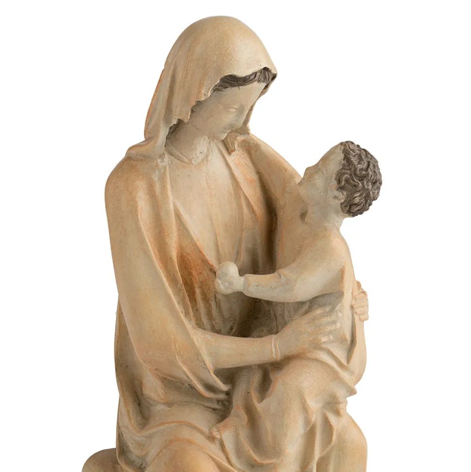 Enthroned Virgin And Child Sculpture