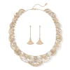 Erte Zizi Necklace And Drop Earrings Set
