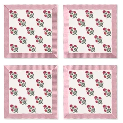 Good Earth Blooming Poppies Napkin Set