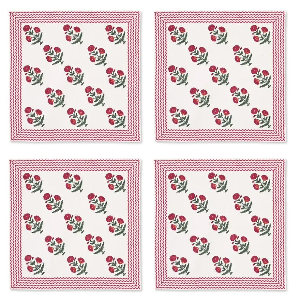 Good Earth Blooming Poppies Napkin Set