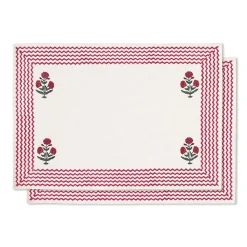 Good Earth Blooming Poppies Placemat Set
