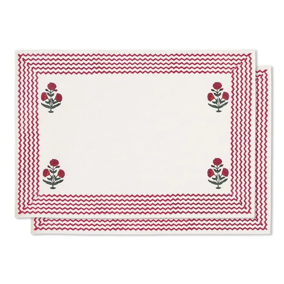Good Earth Blooming Poppies Placemat Set