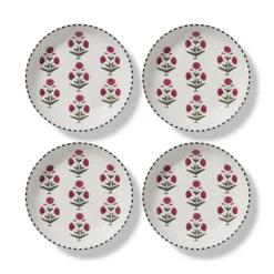 Good Earth Blooming Poppies Pasta Plate Set