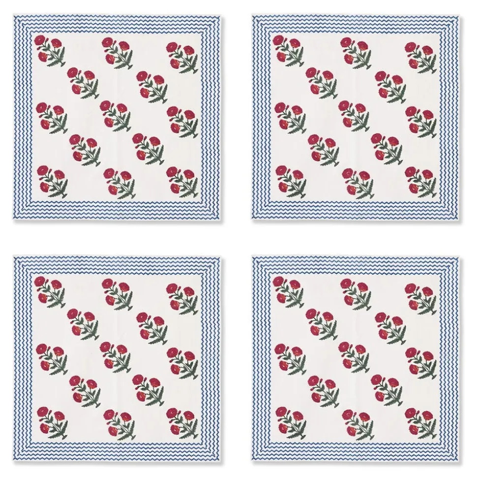 Good Earth Blooming Poppies Napkin Set