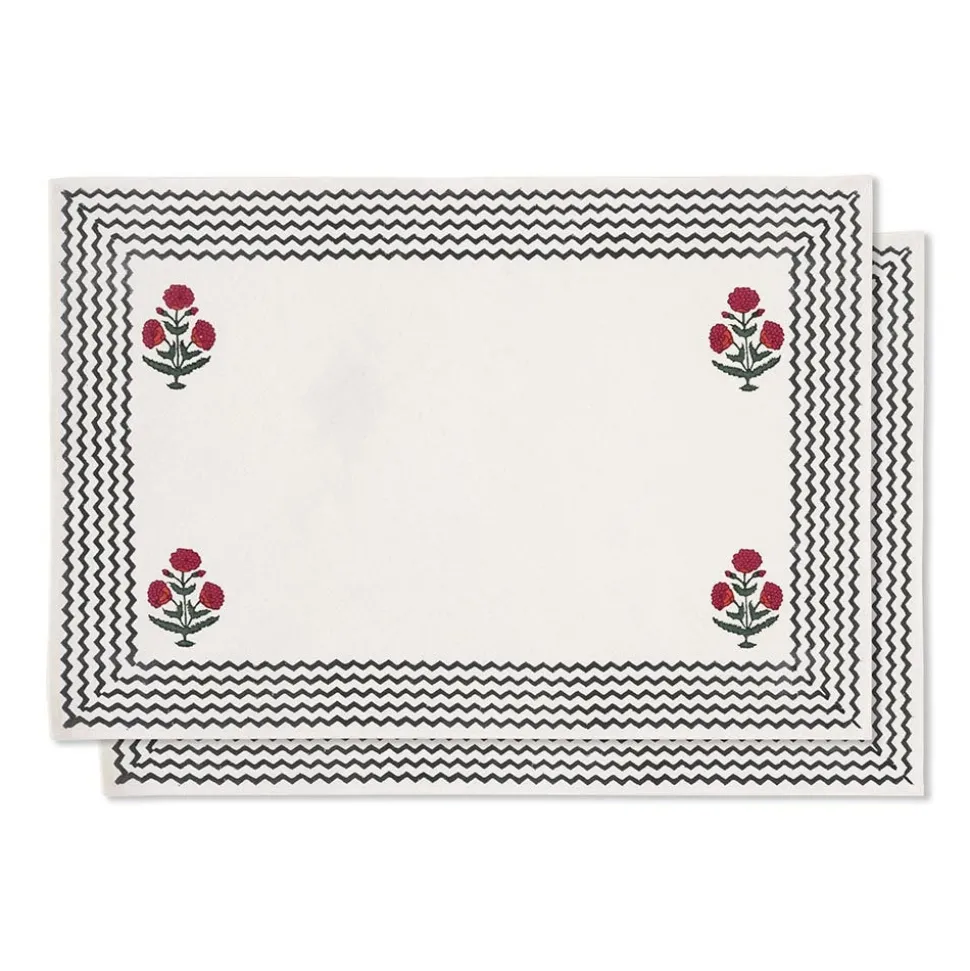 Good Earth Blooming Poppies Placemat Set