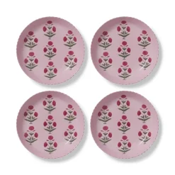 Good Earth Blooming Poppies Pasta Plate Set