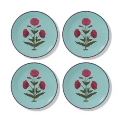 Good Earth Blooming Poppies Salad Plate Set