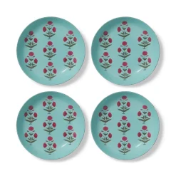 Good Earth Blooming Poppies Pasta Plate Set