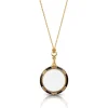 Hand-Enameled Magnifier Pendant Necklace