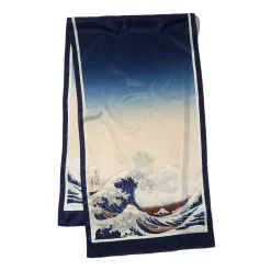 Hokusai Great Wave Oblong Silk Scarf