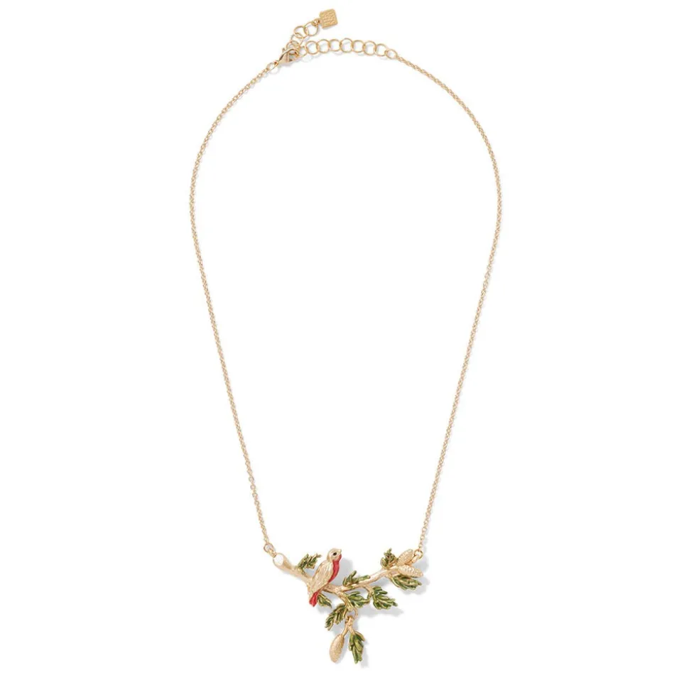 Holiday Birds Necklace