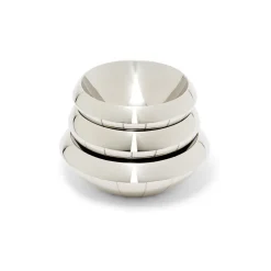 Italian Armor Etched Stainless Steel Snack Bowls