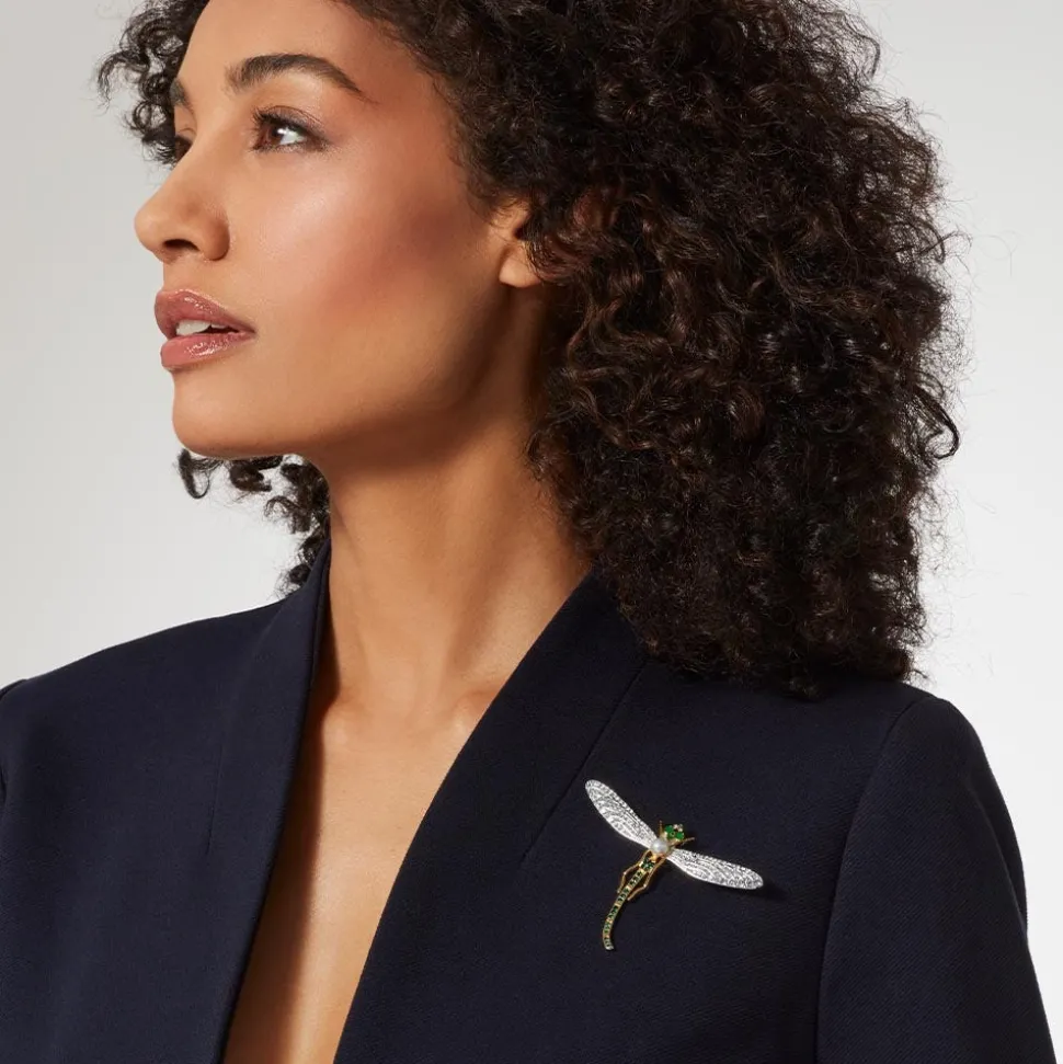 Jeweled Dragonfly Brooch