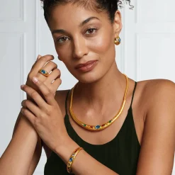 Medieval Stone Collar Necklace
