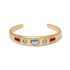 Medieval Stone Cuff Bracelet